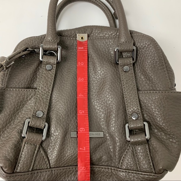 A\X Armani Exchange Gray faux leather satchel bag - Picture 4 of 11